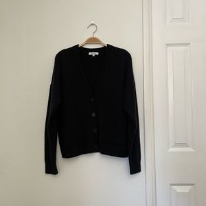 madewell black cardigan sz M